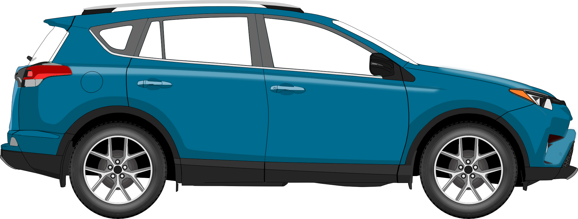 Vehicle with VIN location markers